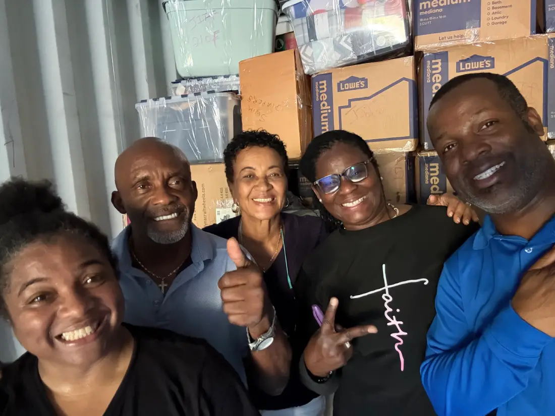 Loading Container for CAFCI to Send to Jamaica Hurrican Melissa Relief