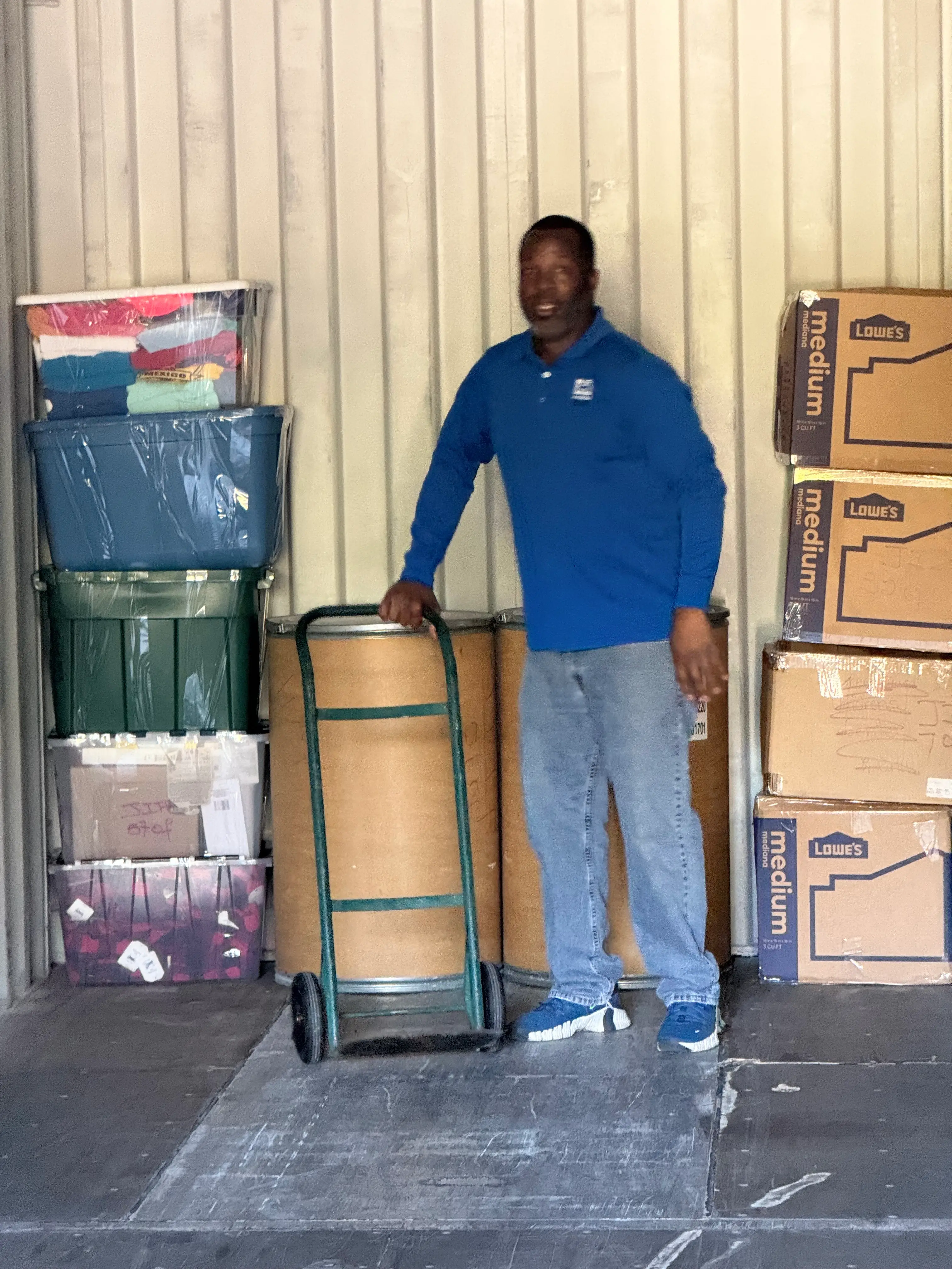 Loading Container for CAFCI to Send to Jamaica Hurrican Melissa Relief