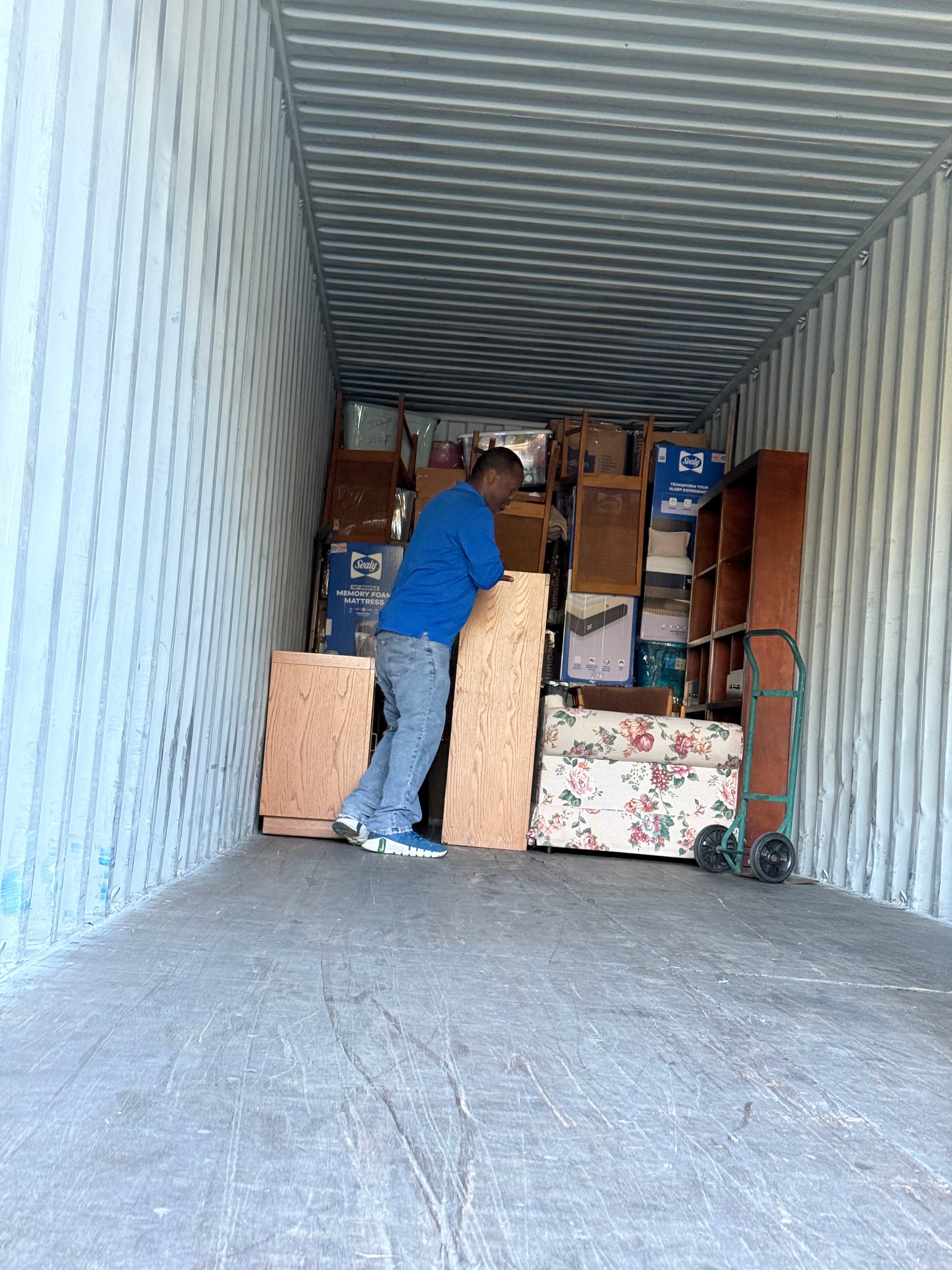 Loading Container for CAFCI to Send to Jamaica Hurricane Melissa Relief